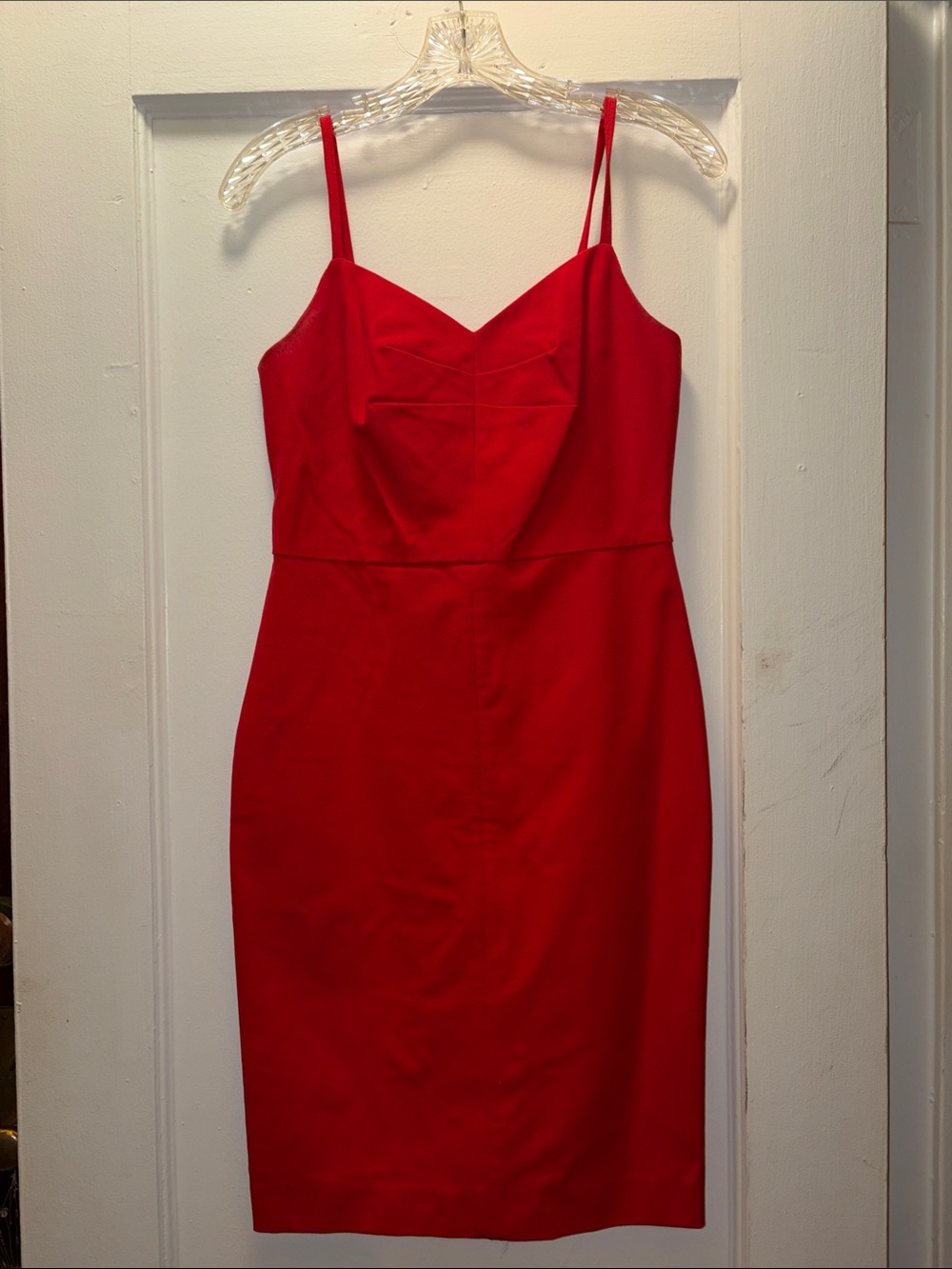 Banana Republic Red Spaghetti-Strap Midi Dress